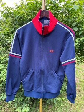 Vintage 80s MacGregor USA Athletic Track Jacket